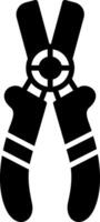 Compact Wire Cutter Glyph vector