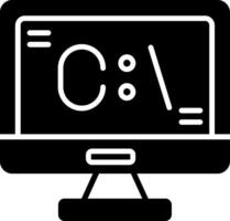 Command Line Interface Icon Glyph vector