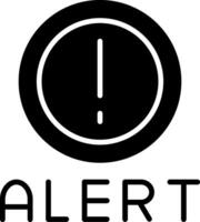 Urgent Alert Message Glyph vector