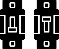 Resettable Circuit Breaker Glyph vector