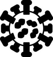 Enterococcus faecalis Intestinal Flora Glyph vector