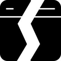 Application Crash Detected Glyph vector