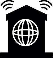 Reliable High Speed Internet Connection Glyph vector