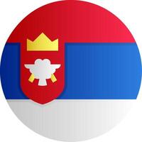 Flag of Serbia Gradient vector