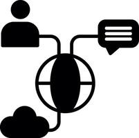 Internal Communication System Unit Glyph vector