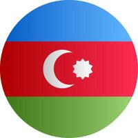 Flag of Azerbaijan Gradient vector