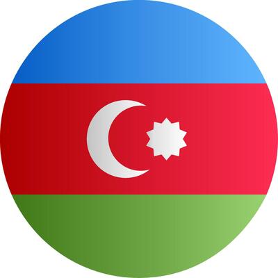 Flag of Azerbaijan Gradient
