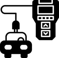 Digital Diagnostic Tool Glyph vector