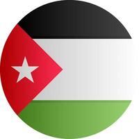 Flag of Jordan Gradient vector
