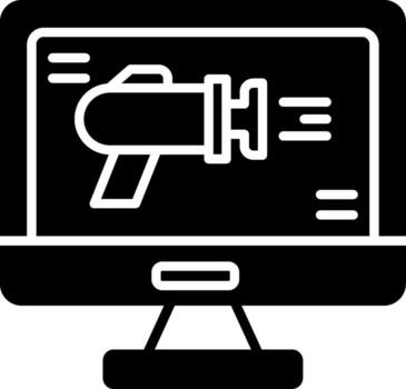 Git Push to Remote Symbol Glyph vector