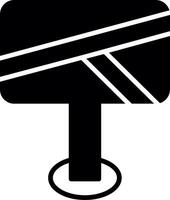 Interactive Station Map Stand Glyph vector