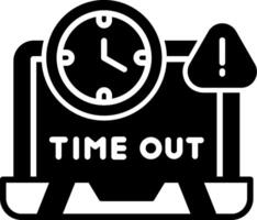 Request Timeout Error Glyph vector