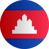 Flag of Cambodia Gradient vector