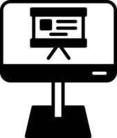 Collaborative Online Whiteboard App Glyph vector
