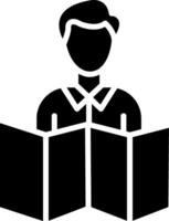 Physical Map Reading Glyph vector