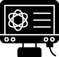 Technology Computer Lab Glyph vector