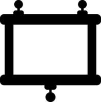 Foldable Projector Screen Glyph vector