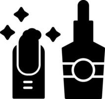Pre Soaked Toning Pads Set Glyph vector