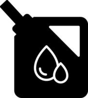 Manual Oil Dispensing Can Glyph vector