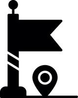 Game Over Screen Display Glyph vector