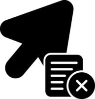 Cancel Current Action Glyph vector