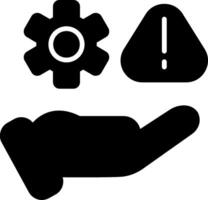Risk Assessment Report Glyph vector