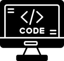 Code Formatting Tool Icon Glyph vector