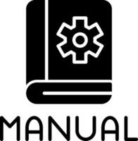 Instruction Manual Reference Glyph vector