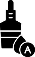 Smooth Finish Face Primer Glyph vector