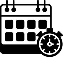 Daily Remote Work Log Glyph vector