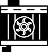Reinforced Radiator Hose Glyph vector
