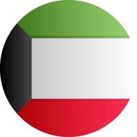 Flag of Kuwait Gradient vector