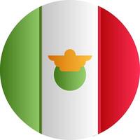 Flag of Mexico Gradient vector