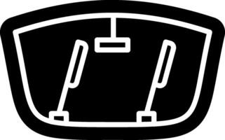 Front Windshield Wiper Glyph vector