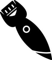 Cordless Epilator Machine Glyph vector