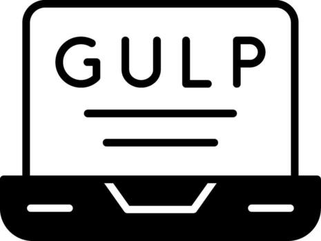 trago tarea automatización icono glifo vector