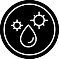 Vibrio vulnificus Wound and Food Pathogen Glyph vector