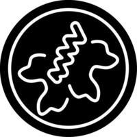 Photobacterium damselae Fish Pathogen Glyph vector