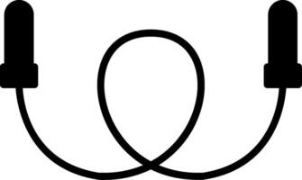 Flexible Pipe Snake Tool Glyph vector