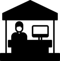 Remote Work Policy Guide Glyph vector