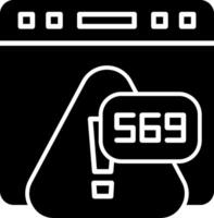 Error 569 Invalid API Key Error Glyph vector