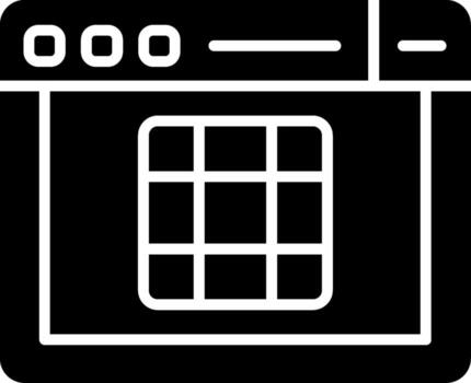 css cuadrícula diseño sistema glifo vector