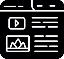 Targeted Content Marketing Campaign Glyph vector