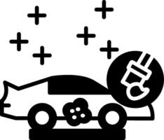 Body Panel Filler Compound Glyph vector