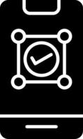 Mobile First Design Icon Glyph vector