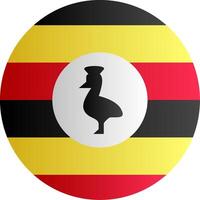 Flag of Uganda Gradient vector