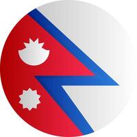 Flag of Nepal Gradient vector