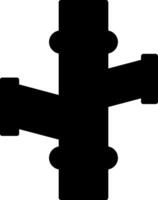 Elbow T Joint Fitting Glyph vector