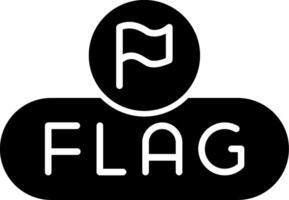 Report Content Button Glyph vector