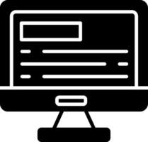 Responsive Design Layout Icon Glyph vector